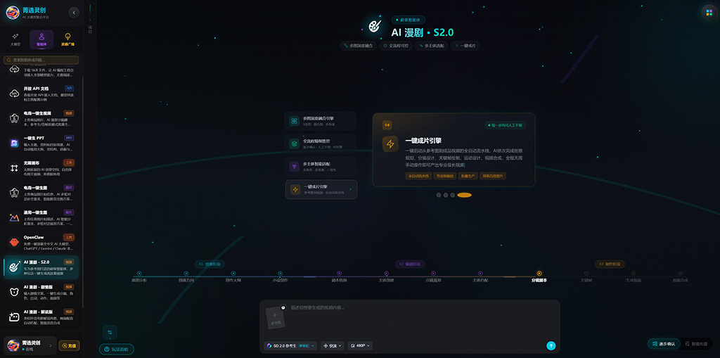 AI漫剧生成应用场景图